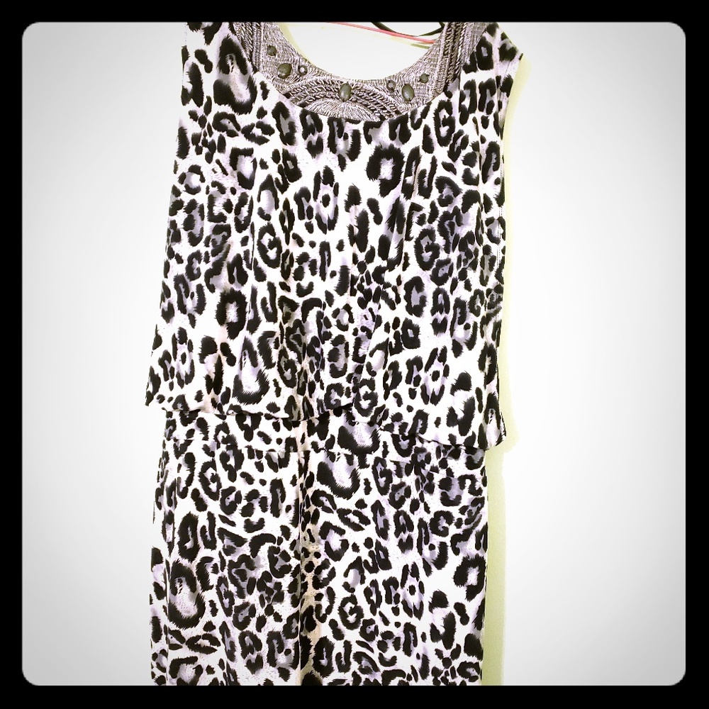 Leopard Print Vintage Dress